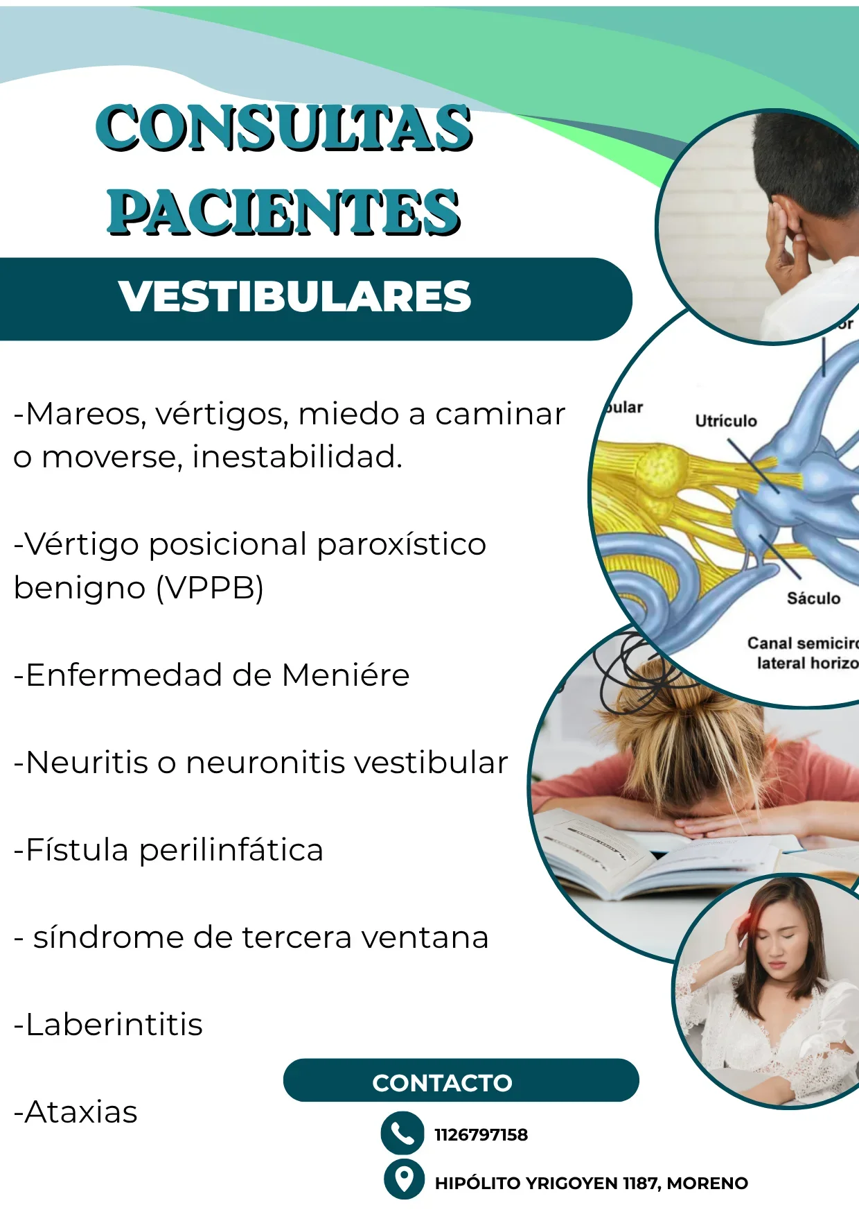 Rehabilitación de forma particular. Cada sesión tiene el valor de 30.000$ la sesión.